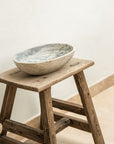 Oval bowl - grey marble
