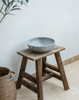Large marble bowl – grey