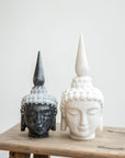 Buddha Head - white marble