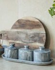 Storage jars - 3-piece set incl. tray