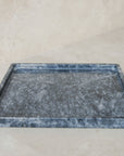 Dark Marble Tray - square