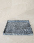 Dark Marble Tray - square