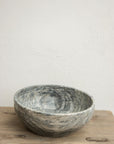 Round bowl - grey marble