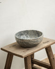 Round bowl - grey marble