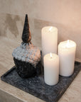 Dark Marble Tray - square