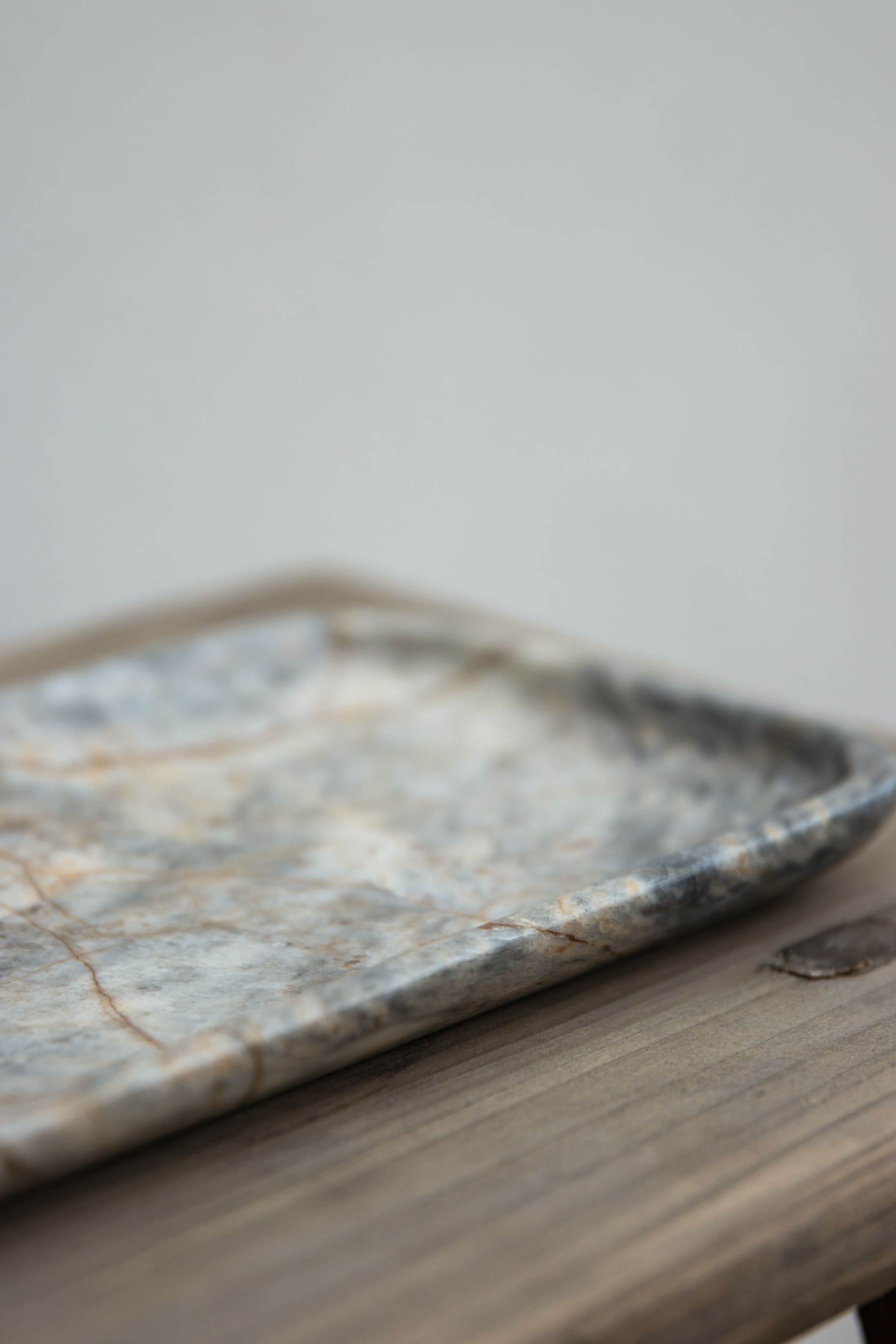 Marble tray - grey