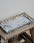 Grey marble dish - rectangular