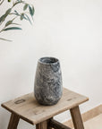 Vase in dark marble